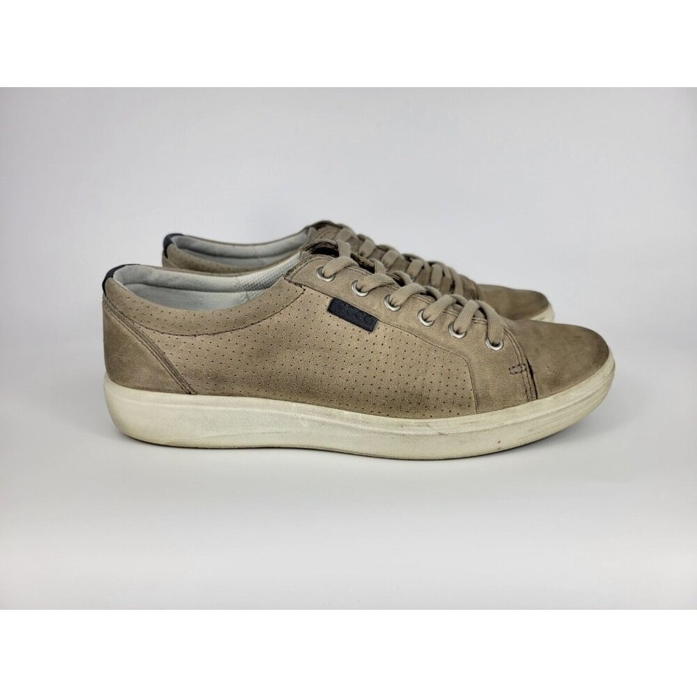 Ecco Danish Design Leather Shoes Size Mens 8 EUR 42 Beige Gray White 47003402459 - Picture 1 of 9